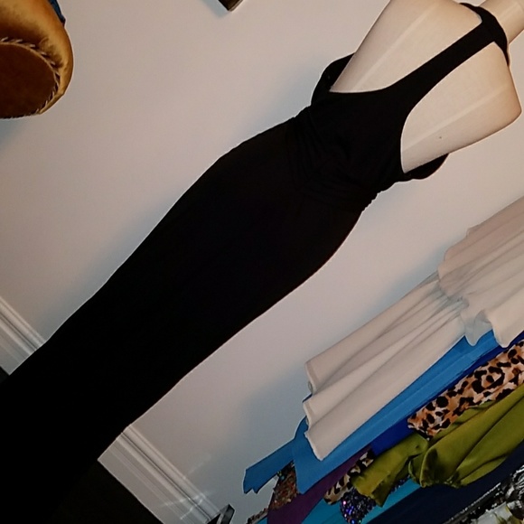 ABS by Allen Schwartz black long dress / gown - Picture 4 of 6